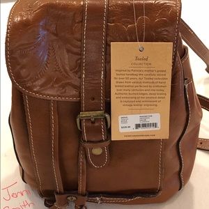 Patricia Nash tooled Aberdeen back pack purse